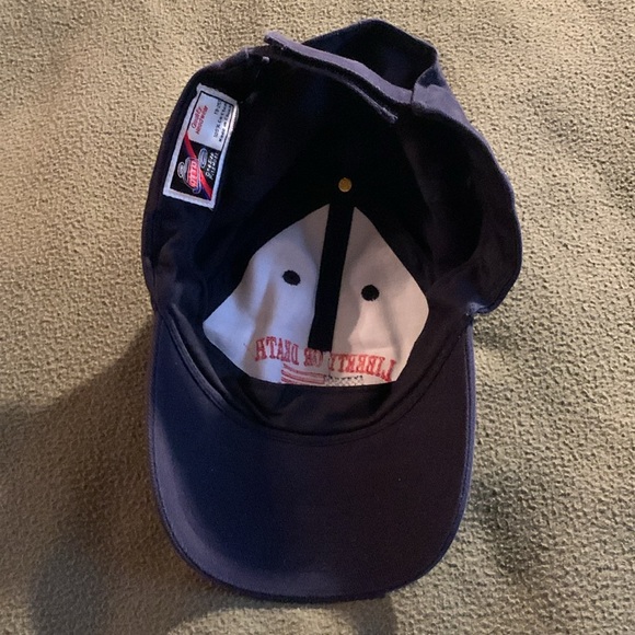 Otto navy hat w/ embroidered Liberty or death & American flag. OSFM - Picture 5 of 5